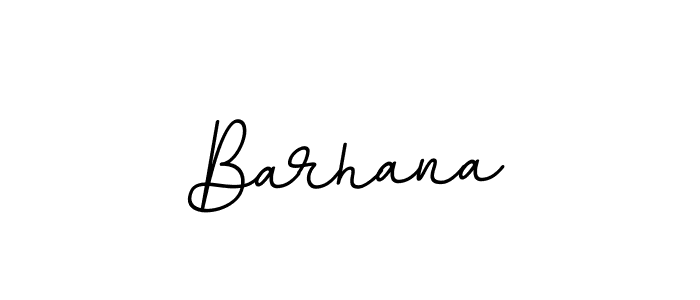 Barhana stylish signature style. Best Handwritten Sign (BallpointsItalic-DORy9) for my name. Handwritten Signature Collection Ideas for my name Barhana. Barhana signature style 11 images and pictures png