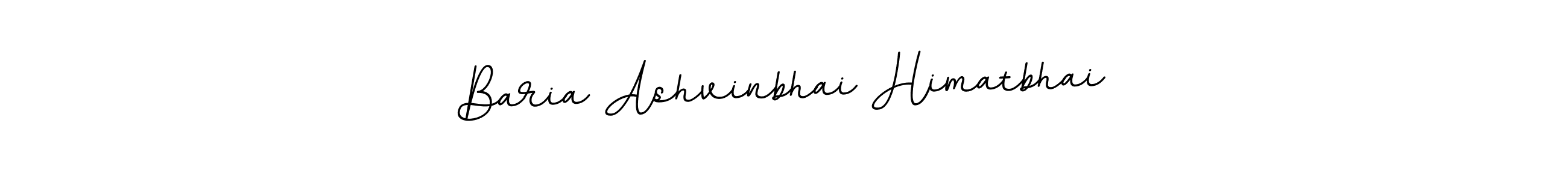 How to make Baria Ashvinbhai Himatbhai name signature. Use BallpointsItalic-DORy9 style for creating short signs online. This is the latest handwritten sign. Baria Ashvinbhai Himatbhai signature style 11 images and pictures png