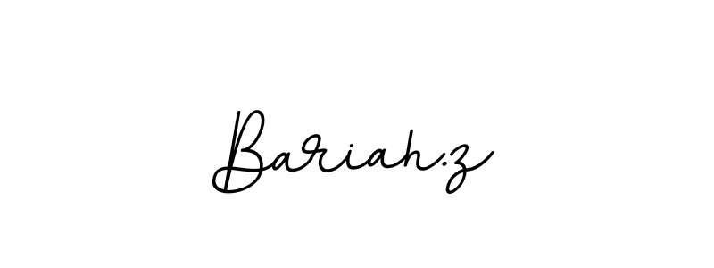 Use a signature maker to create a handwritten signature online. With this signature software, you can design (BallpointsItalic-DORy9) your own signature for name Bariah.z. Bariah.z signature style 11 images and pictures png