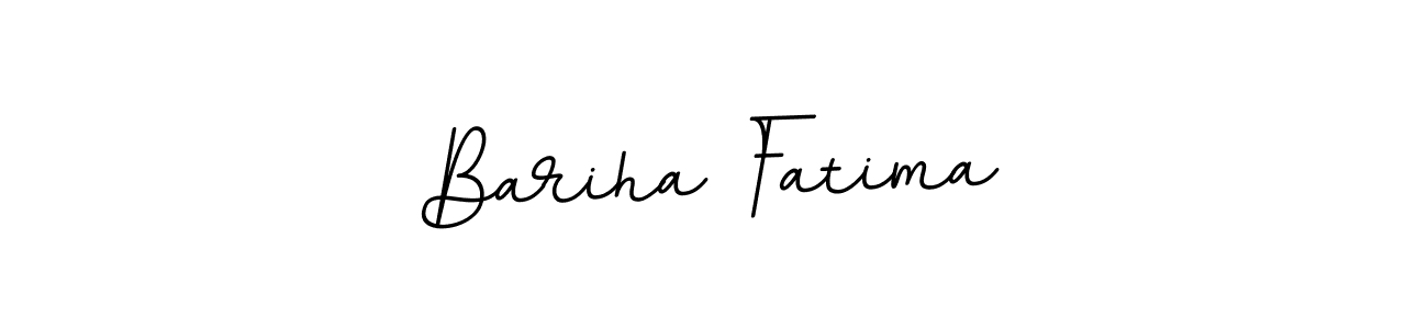Design your own signature with our free online signature maker. With this signature software, you can create a handwritten (BallpointsItalic-DORy9) signature for name Bariha Fatima. Bariha Fatima signature style 11 images and pictures png