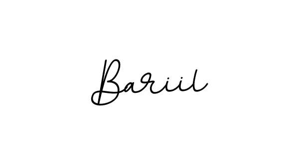 You should practise on your own different ways (BallpointsItalic-DORy9) to write your name (Bariil) in signature. don't let someone else do it for you. Bariil signature style 11 images and pictures png