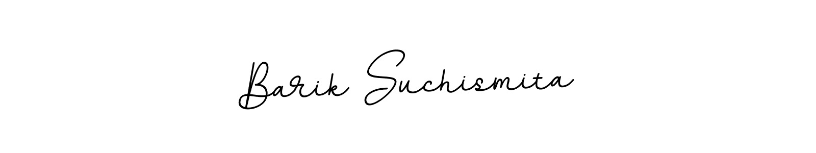 The best way (BallpointsItalic-DORy9) to make a short signature is to pick only two or three words in your name. The name Barik Suchismita include a total of six letters. For converting this name. Barik Suchismita signature style 11 images and pictures png