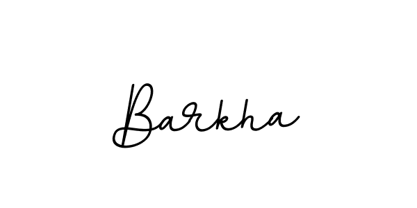 Use a signature maker to create a handwritten signature online. With this signature software, you can design (BallpointsItalic-DORy9) your own signature for name Barkha. Barkha signature style 11 images and pictures png