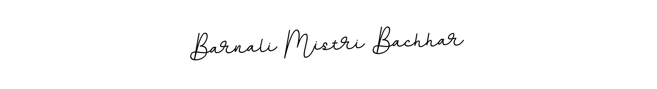 Make a beautiful signature design for name Barnali Mistri Bachhar. With this signature (BallpointsItalic-DORy9) style, you can create a handwritten signature for free. Barnali Mistri Bachhar signature style 11 images and pictures png