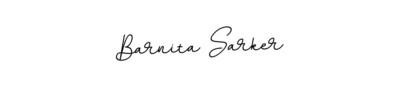 The best way (BallpointsItalic-DORy9) to make a short signature is to pick only two or three words in your name. The name Barnita Sarker include a total of six letters. For converting this name. Barnita Sarker signature style 11 images and pictures png