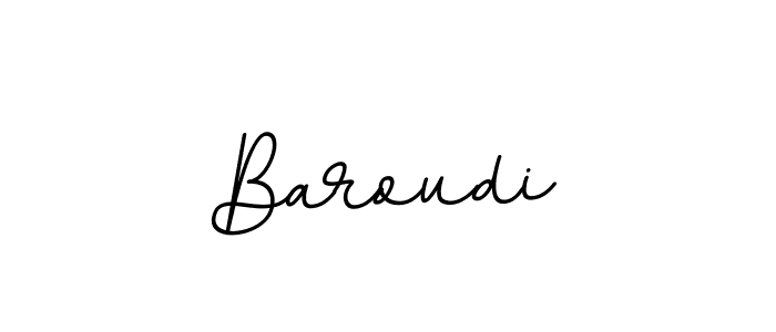 You should practise on your own different ways (BallpointsItalic-DORy9) to write your name (Baroudi) in signature. don't let someone else do it for you. Baroudi signature style 11 images and pictures png