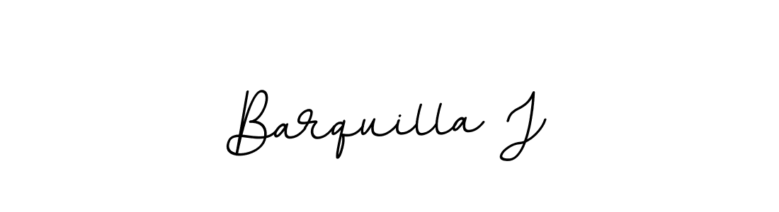 You should practise on your own different ways (BallpointsItalic-DORy9) to write your name (Barquilla J) in signature. don't let someone else do it for you. Barquilla J signature style 11 images and pictures png