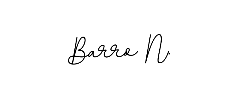 Barro N. stylish signature style. Best Handwritten Sign (BallpointsItalic-DORy9) for my name. Handwritten Signature Collection Ideas for my name Barro N.. Barro N. signature style 11 images and pictures png