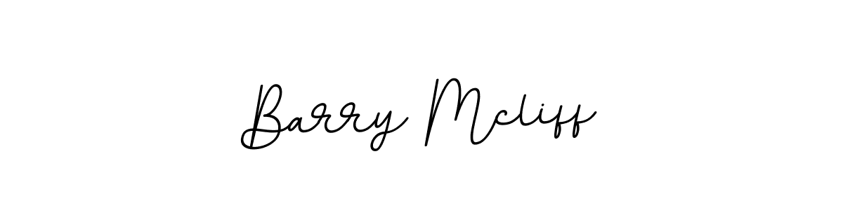 How to make Barry Mcliff name signature. Use BallpointsItalic-DORy9 style for creating short signs online. This is the latest handwritten sign. Barry Mcliff signature style 11 images and pictures png