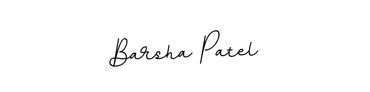 How to make Barsha Patel name signature. Use BallpointsItalic-DORy9 style for creating short signs online. This is the latest handwritten sign. Barsha Patel signature style 11 images and pictures png