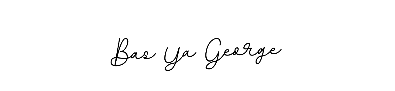 How to make Bas Ya George name signature. Use BallpointsItalic-DORy9 style for creating short signs online. This is the latest handwritten sign. Bas Ya George signature style 11 images and pictures png