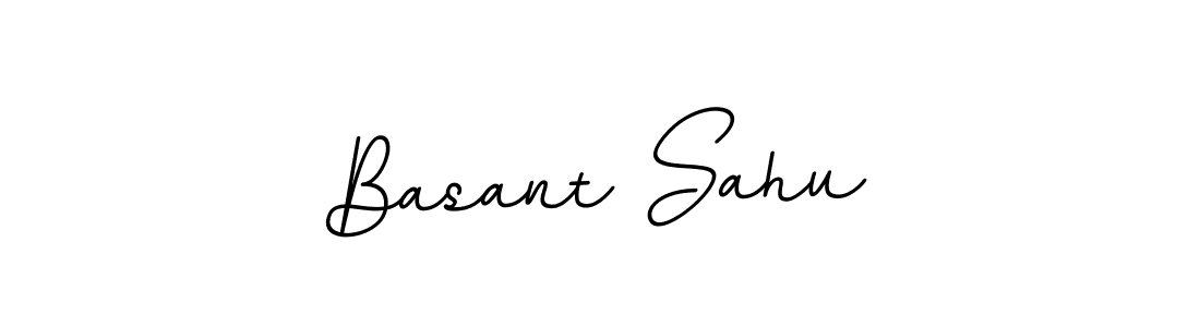 Basant Sahu stylish signature style. Best Handwritten Sign (BallpointsItalic-DORy9) for my name. Handwritten Signature Collection Ideas for my name Basant Sahu. Basant Sahu signature style 11 images and pictures png