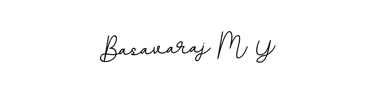 if you are searching for the best signature style for your name Basavaraj M Y. so please give up your signature search. here we have designed multiple signature styles  using BallpointsItalic-DORy9. Basavaraj M Y signature style 11 images and pictures png