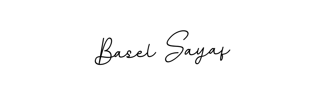 You should practise on your own different ways (BallpointsItalic-DORy9) to write your name (Basel Sayaf) in signature. don't let someone else do it for you. Basel Sayaf signature style 11 images and pictures png