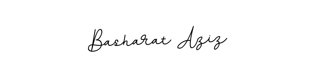 How to make Basharat Aziz name signature. Use BallpointsItalic-DORy9 style for creating short signs online. This is the latest handwritten sign. Basharat Aziz signature style 11 images and pictures png