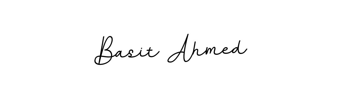 Use a signature maker to create a handwritten signature online. With this signature software, you can design (BallpointsItalic-DORy9) your own signature for name Basit Ahmed. Basit Ahmed signature style 11 images and pictures png