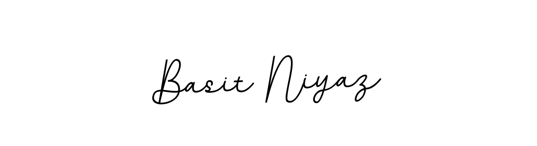 Use a signature maker to create a handwritten signature online. With this signature software, you can design (BallpointsItalic-DORy9) your own signature for name Basit Niyaz. Basit Niyaz signature style 11 images and pictures png