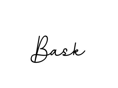 Make a beautiful signature design for name Bask. With this signature (BallpointsItalic-DORy9) style, you can create a handwritten signature for free. Bask signature style 11 images and pictures png