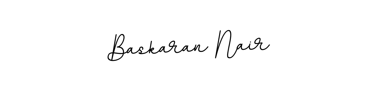 How to make Baskaran Nair name signature. Use BallpointsItalic-DORy9 style for creating short signs online. This is the latest handwritten sign. Baskaran Nair signature style 11 images and pictures png