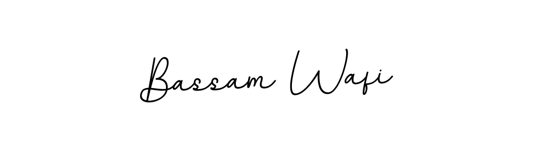 You should practise on your own different ways (BallpointsItalic-DORy9) to write your name (Bassam Wafi) in signature. don't let someone else do it for you. Bassam Wafi signature style 11 images and pictures png