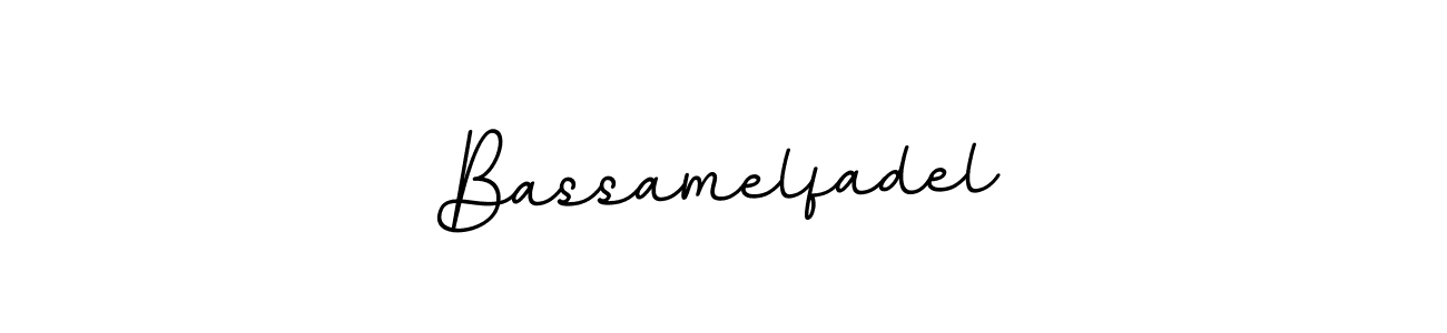 Bassamelfadel stylish signature style. Best Handwritten Sign (BallpointsItalic-DORy9) for my name. Handwritten Signature Collection Ideas for my name Bassamelfadel. Bassamelfadel signature style 11 images and pictures png