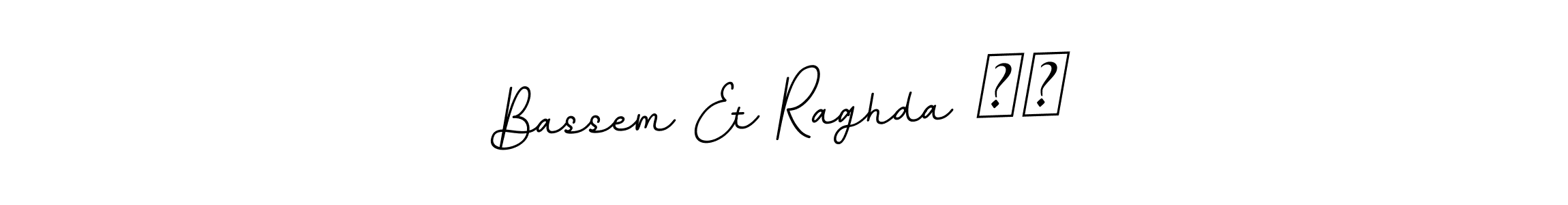 Create a beautiful signature design for name Bassem Et Raghda ❤️. With this signature (BallpointsItalic-DORy9) fonts, you can make a handwritten signature for free. Bassem Et Raghda ❤️ signature style 11 images and pictures png