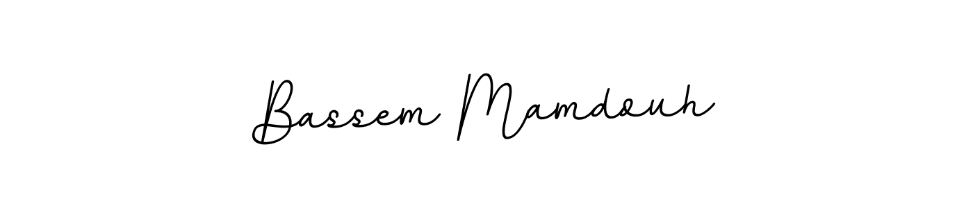 if you are searching for the best signature style for your name Bassem Mamdouh. so please give up your signature search. here we have designed multiple signature styles  using BallpointsItalic-DORy9. Bassem Mamdouh signature style 11 images and pictures png