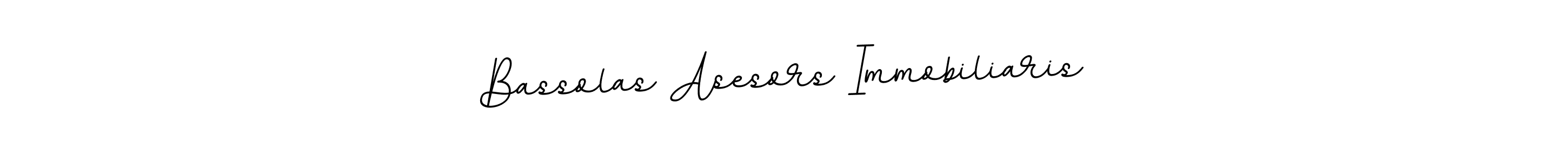 The best way (BallpointsItalic-DORy9) to make a short signature is to pick only two or three words in your name. The name Bassolas Asesors Immobiliaris include a total of six letters. For converting this name. Bassolas Asesors Immobiliaris signature style 11 images and pictures png