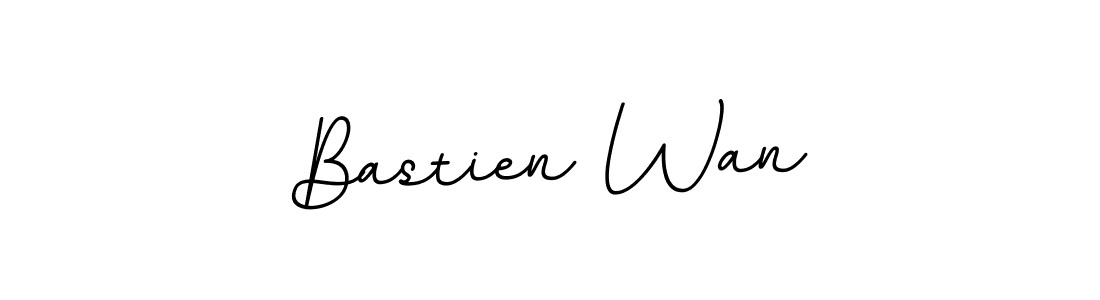 Create a beautiful signature design for name Bastien Wan. With this signature (BallpointsItalic-DORy9) fonts, you can make a handwritten signature for free. Bastien Wan signature style 11 images and pictures png