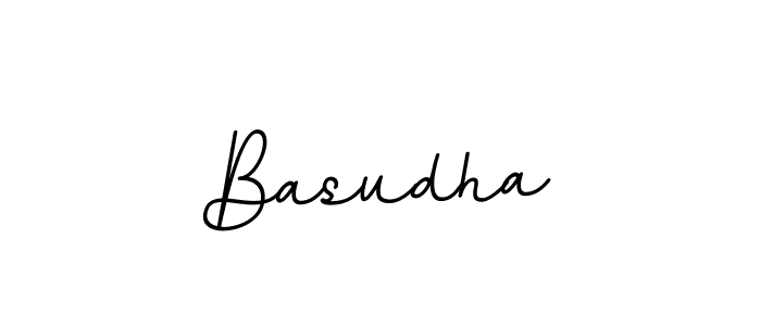 Use a signature maker to create a handwritten signature online. With this signature software, you can design (BallpointsItalic-DORy9) your own signature for name Basudha. Basudha signature style 11 images and pictures png
