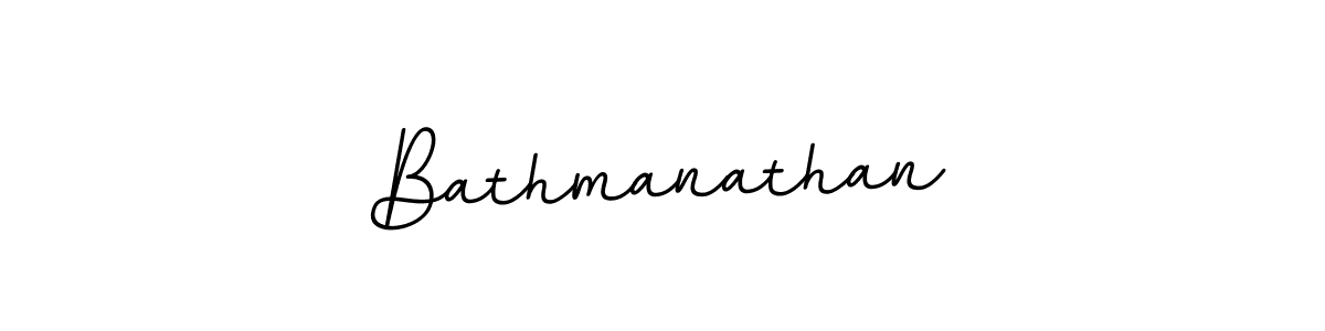 Use a signature maker to create a handwritten signature online. With this signature software, you can design (BallpointsItalic-DORy9) your own signature for name Bathmanathan. Bathmanathan signature style 11 images and pictures png