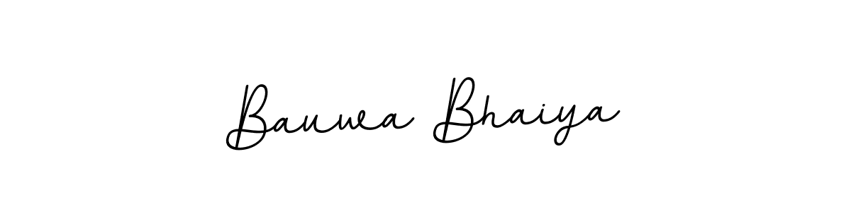 This is the best signature style for the Bauwa Bhaiya name. Also you like these signature font (BallpointsItalic-DORy9). Mix name signature. Bauwa Bhaiya signature style 11 images and pictures png