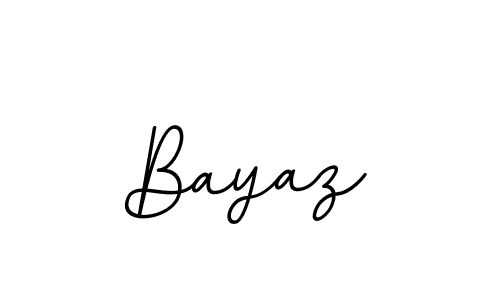 Design your own signature with our free online signature maker. With this signature software, you can create a handwritten (BallpointsItalic-DORy9) signature for name Bayaz. Bayaz signature style 11 images and pictures png