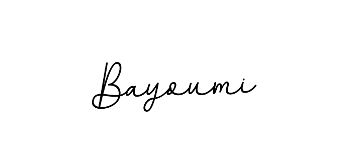 Bayoumi stylish signature style. Best Handwritten Sign (BallpointsItalic-DORy9) for my name. Handwritten Signature Collection Ideas for my name Bayoumi. Bayoumi signature style 11 images and pictures png