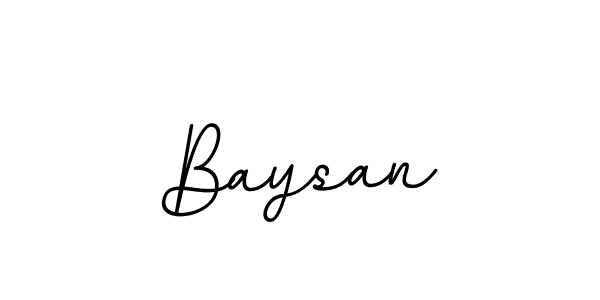 Use a signature maker to create a handwritten signature online. With this signature software, you can design (BallpointsItalic-DORy9) your own signature for name Baysan. Baysan signature style 11 images and pictures png