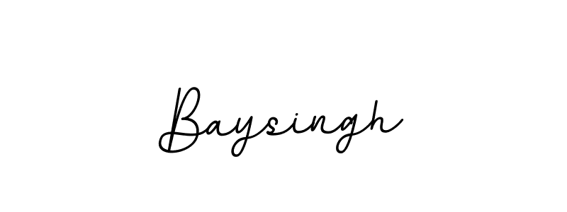 The best way (BallpointsItalic-DORy9) to make a short signature is to pick only two or three words in your name. The name Baysingh include a total of six letters. For converting this name. Baysingh signature style 11 images and pictures png