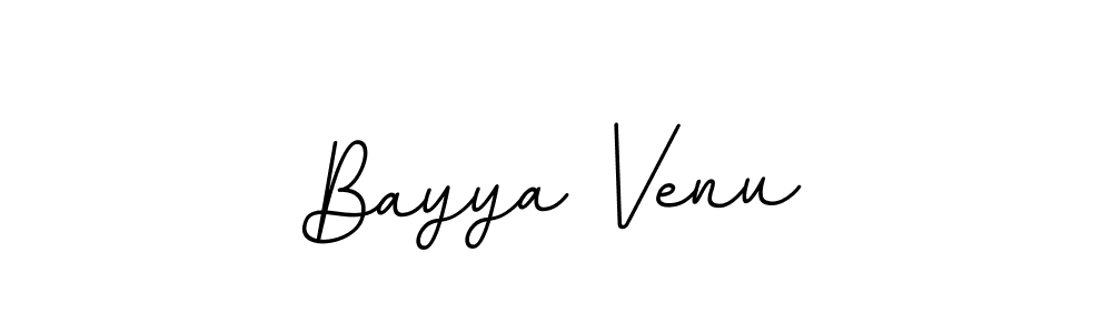 Make a beautiful signature design for name Bayya Venu. With this signature (BallpointsItalic-DORy9) style, you can create a handwritten signature for free. Bayya Venu signature style 11 images and pictures png