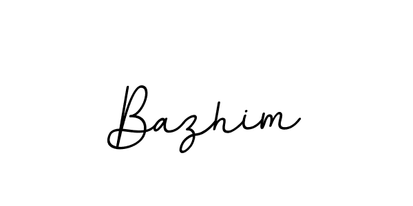 Design your own signature with our free online signature maker. With this signature software, you can create a handwritten (BallpointsItalic-DORy9) signature for name Bazhim. Bazhim signature style 11 images and pictures png
