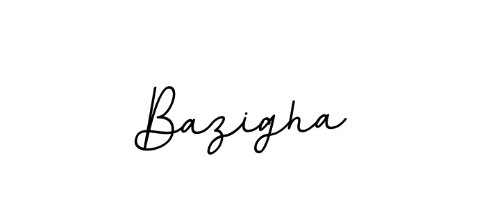 How to make Bazigha name signature. Use BallpointsItalic-DORy9 style for creating short signs online. This is the latest handwritten sign. Bazigha signature style 11 images and pictures png