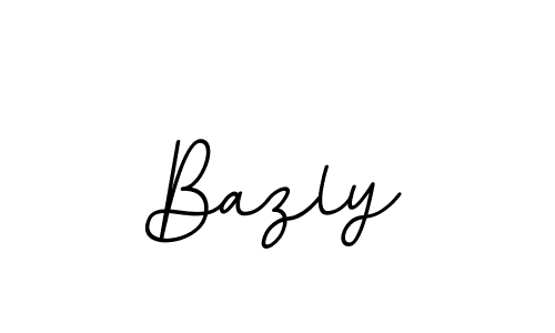 Design your own signature with our free online signature maker. With this signature software, you can create a handwritten (BallpointsItalic-DORy9) signature for name Bazly. Bazly signature style 11 images and pictures png