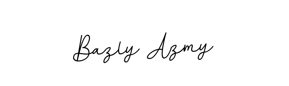 Make a beautiful signature design for name Bazly Azmy. With this signature (BallpointsItalic-DORy9) style, you can create a handwritten signature for free. Bazly Azmy signature style 11 images and pictures png