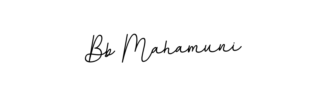 You should practise on your own different ways (BallpointsItalic-DORy9) to write your name (Bb Mahamuni) in signature. don't let someone else do it for you. Bb Mahamuni signature style 11 images and pictures png