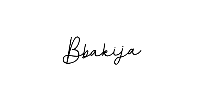 How to make Bbakija name signature. Use BallpointsItalic-DORy9 style for creating short signs online. This is the latest handwritten sign. Bbakija signature style 11 images and pictures png