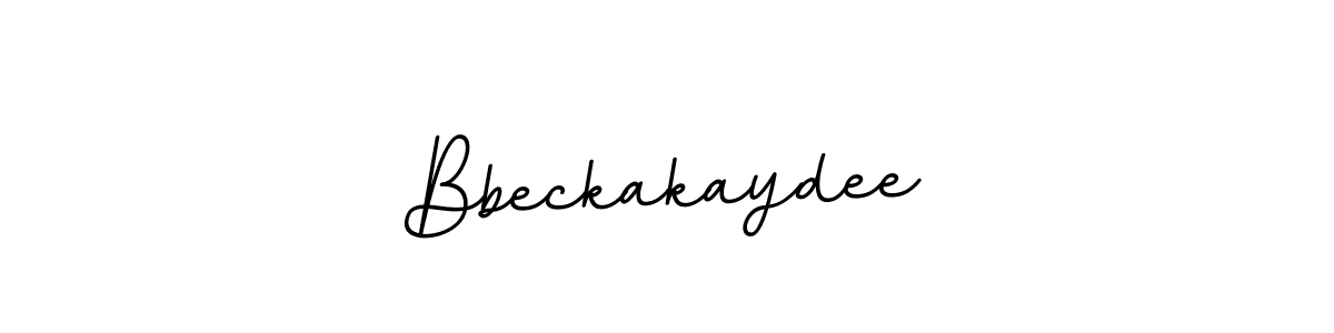 Make a beautiful signature design for name Bbeckakaydee. With this signature (BallpointsItalic-DORy9) style, you can create a handwritten signature for free. Bbeckakaydee signature style 11 images and pictures png