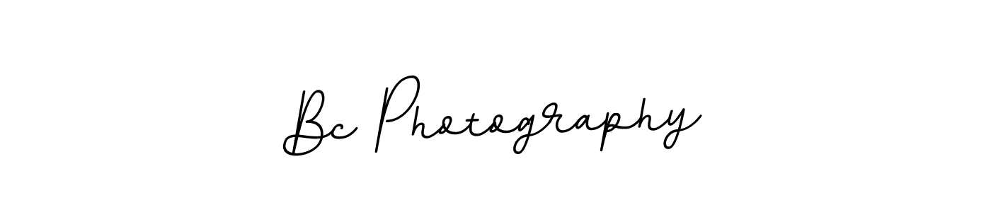 Design your own signature with our free online signature maker. With this signature software, you can create a handwritten (BallpointsItalic-DORy9) signature for name Bc Photography. Bc Photography signature style 11 images and pictures png