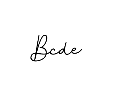 Use a signature maker to create a handwritten signature online. With this signature software, you can design (BallpointsItalic-DORy9) your own signature for name Bcde. Bcde signature style 11 images and pictures png