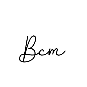 Bcm stylish signature style. Best Handwritten Sign (BallpointsItalic-DORy9) for my name. Handwritten Signature Collection Ideas for my name Bcm. Bcm signature style 11 images and pictures png