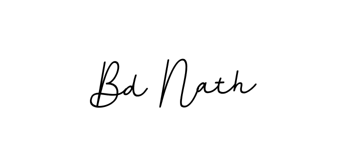 Design your own signature with our free online signature maker. With this signature software, you can create a handwritten (BallpointsItalic-DORy9) signature for name Bd Nath. Bd Nath signature style 11 images and pictures png