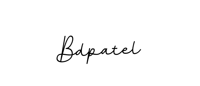 Create a beautiful signature design for name Bdpatel. With this signature (BallpointsItalic-DORy9) fonts, you can make a handwritten signature for free. Bdpatel signature style 11 images and pictures png