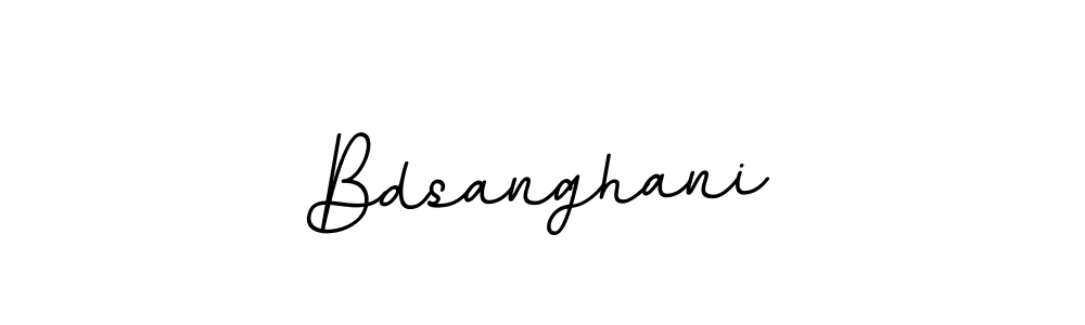 Use a signature maker to create a handwritten signature online. With this signature software, you can design (BallpointsItalic-DORy9) your own signature for name Bdsanghani. Bdsanghani signature style 11 images and pictures png